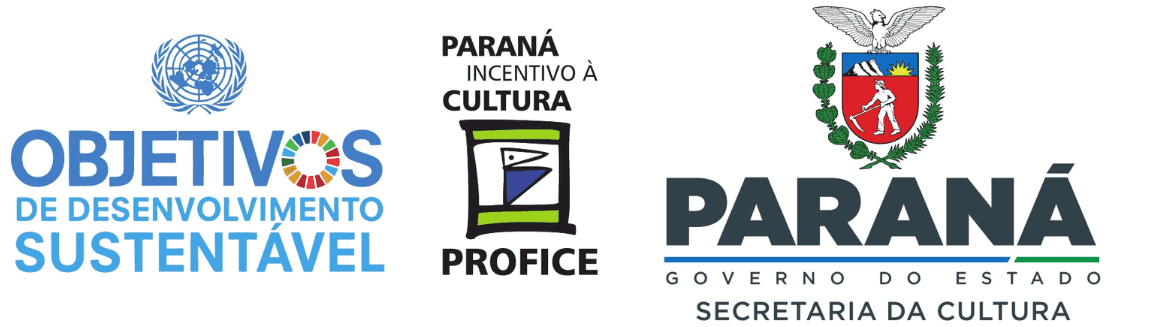 Logos Objetivos de Desenvolvimento Saúdavel, PROFICE e Governo do Estado do Paraná